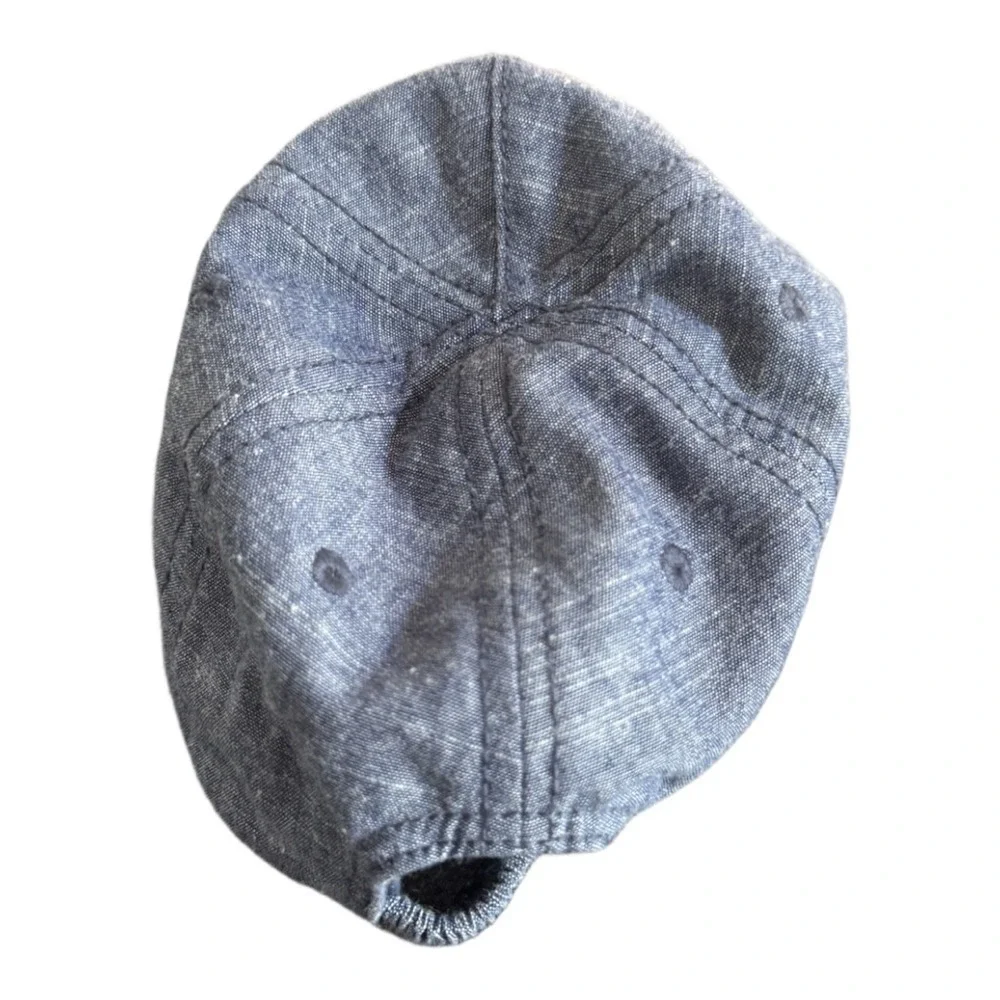 Old Navy Kids Baby Hat 12-18 Months Baseball Cap Blue Denim Unisex